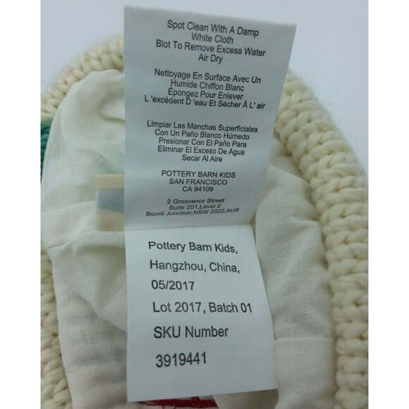 Pottery Barn Kids Ava Holiday Merry and Bright Snowman Knit Christmas Stocking - Picture 7 of 10